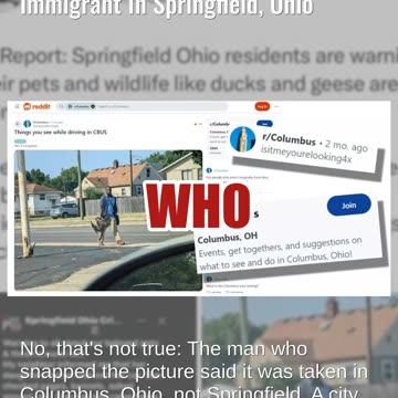 Fact Check: Photo Of Man Holding Dead Goose Is NOT Haitian Immigrant In Springfield, Ohio