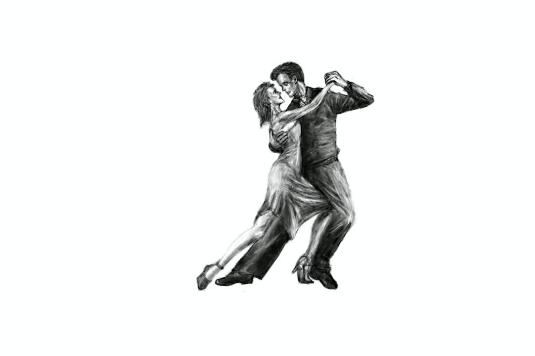 Argentine Tango time-lapse art (No. 302)