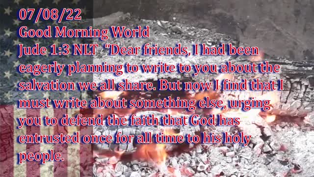 Daily Message from Rev. Ernie, July 8 2022