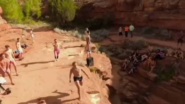 Oh, my God. How many of these synchronized dives have you done?