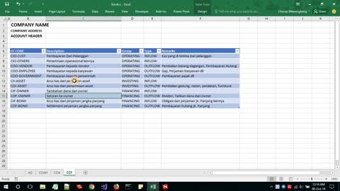 Membuat aplikasi akuntansi berbasis Excel - vid 4 - CCF