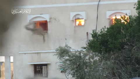 A precise ambush targeted enemy forces holed up inside a house in the Al-Qarara area