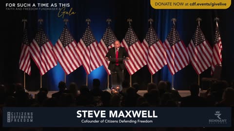 Steve Maxwell Speaks at Faith and Freedom Gala