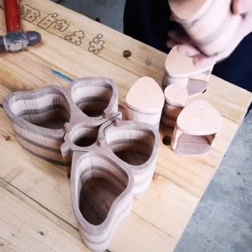 Handmade butterfly storage box