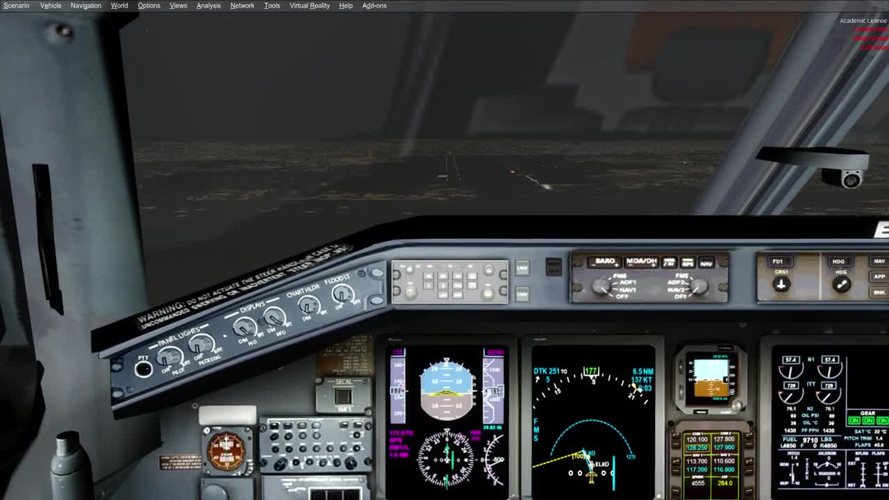 P3D United Express ERJ-145 Landing Laredo Texas
