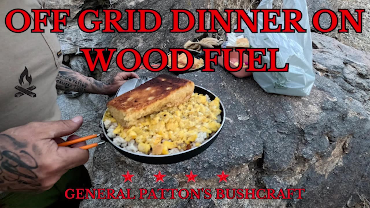 OFF GRID DINNER ON WOOD FUEL