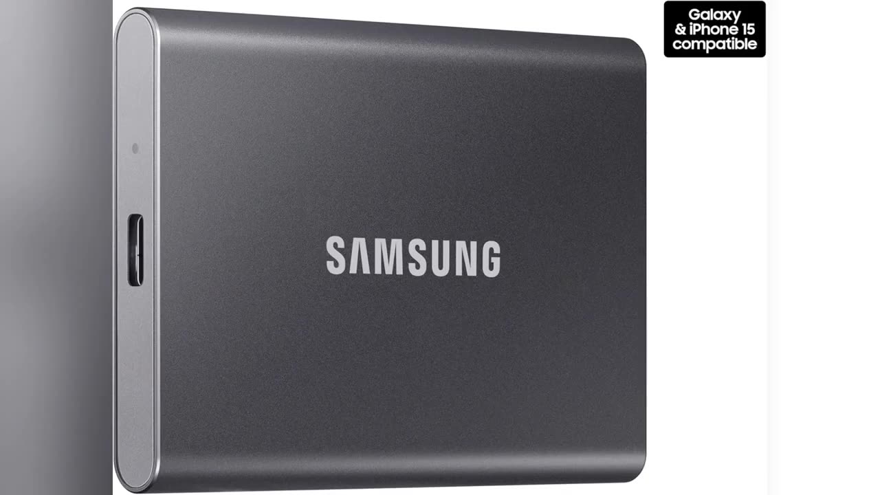 SAMSUNG T7 Portable SSD, 4TB External Solid State Drive