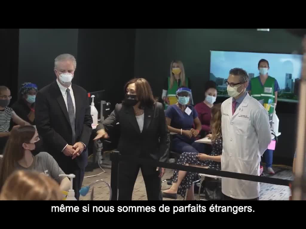 Kamala Harris : Aime ton prochain en te faisant vacciner contre le Covid (remix) (VOST)