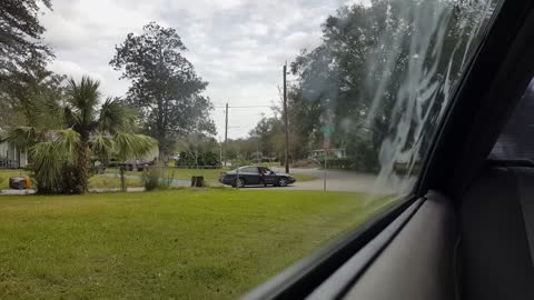 Woman Smashes Up Car