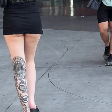 A sexy girl on the Las Vegas strip.