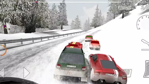 Ice road Rally fury car racing game play