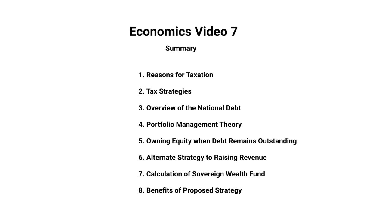 Economics Video 7