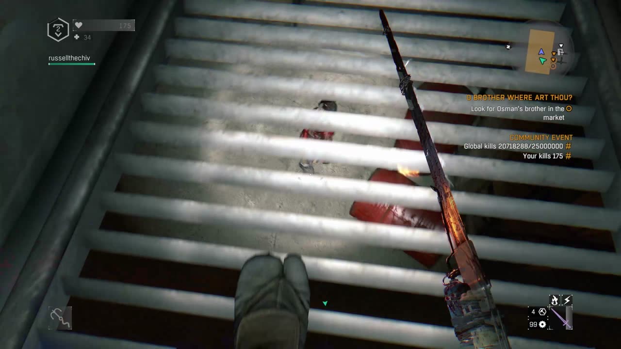 Dying Light- raccoon explodes.