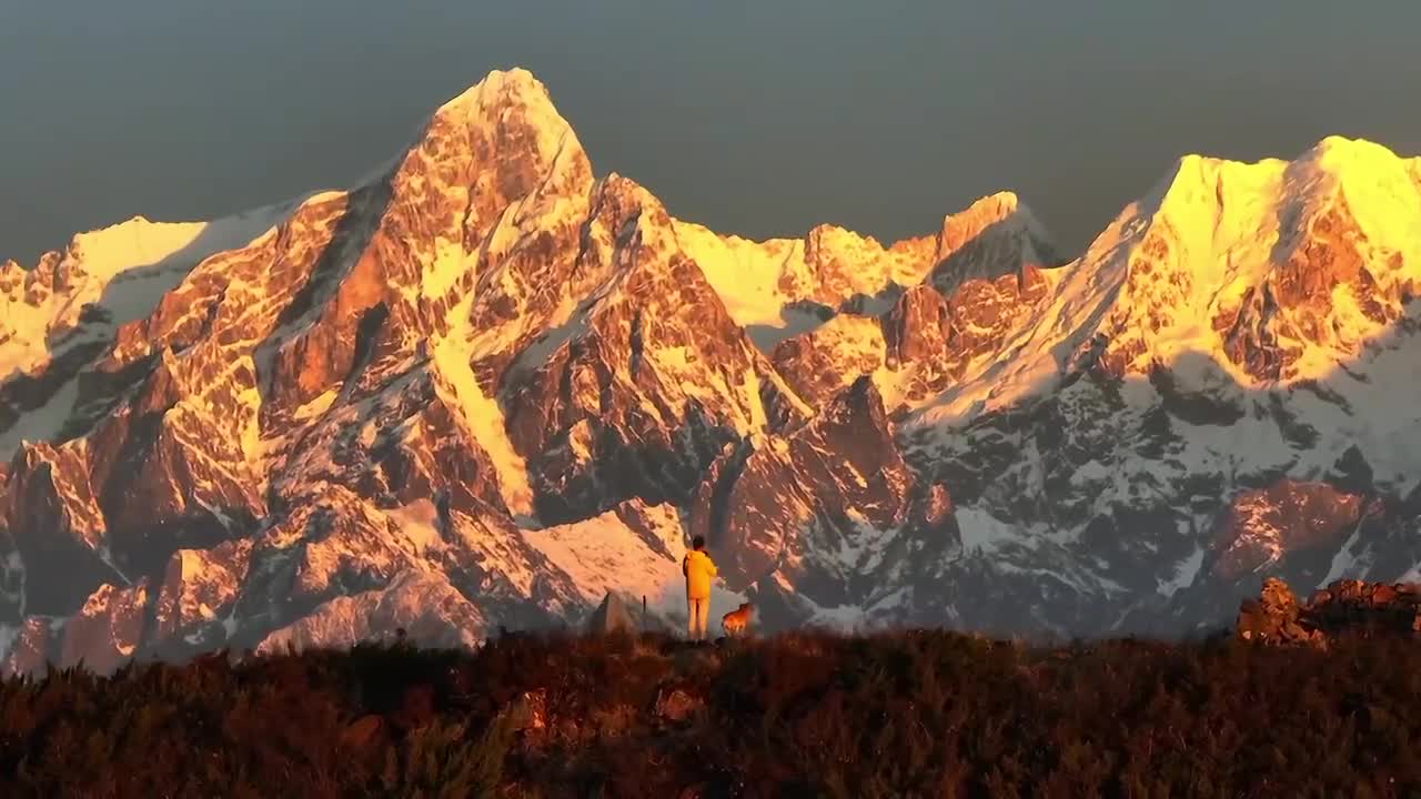 Aerial photography of the Himalayas