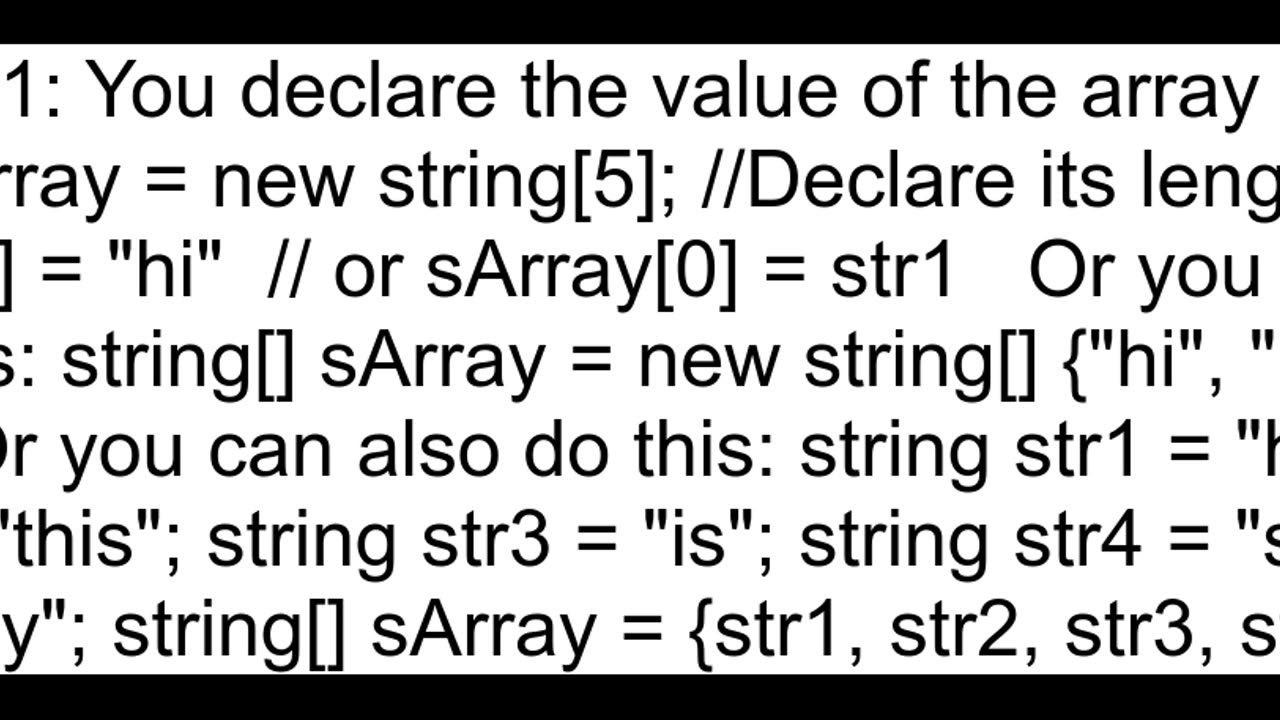 How to Initialize assign and return a string array in c