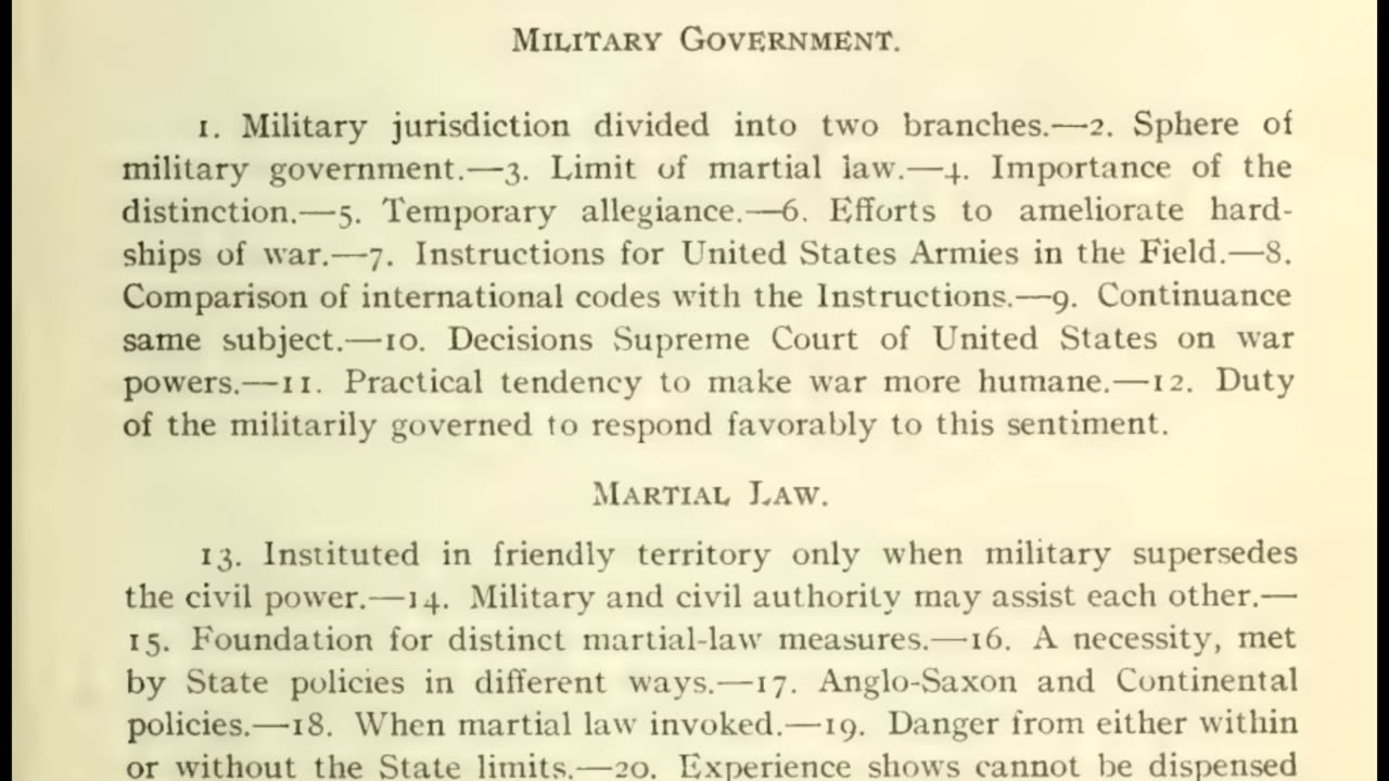 Military Government and Martial Law