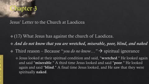 What the Spirit says to the Seven Churches - Part 8, Laodicea