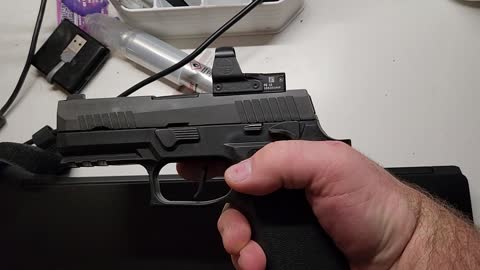 Sig X-Carry with thumb safety added