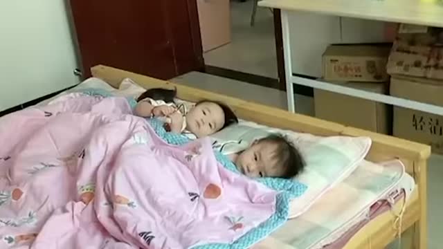 three funny cute babies life style with lovely father