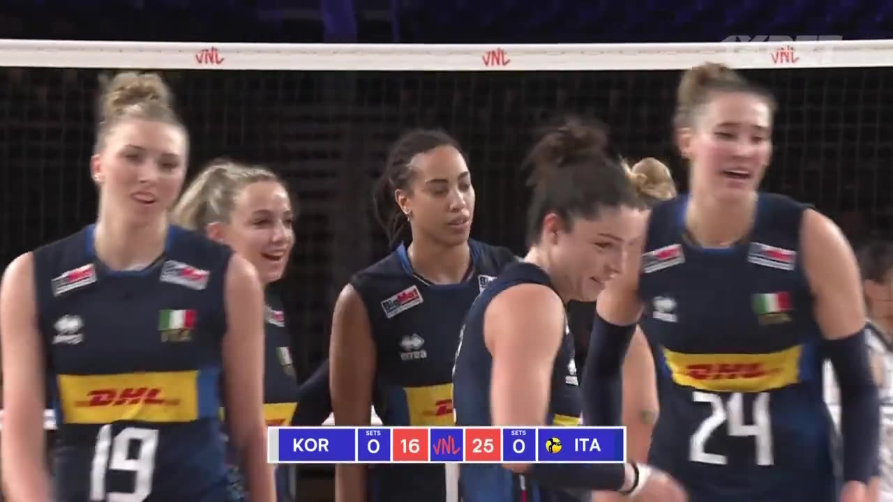 Highlights of Week 3 of the Women's VNL 2024 - ITA vs. KOR