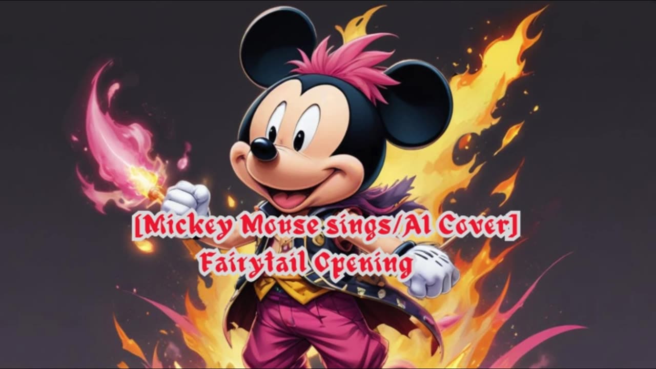 [Mickey Mouse AI Cover] Fairy tail (2014) Opening 1/15 BoA - MASAYUME CHASING