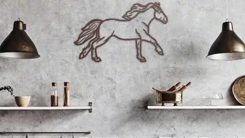 Horse Themed Metal Wall Art