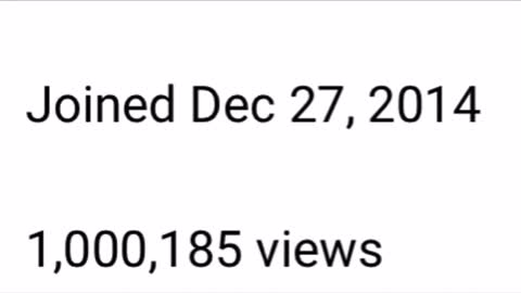 My Channel Just Reached One Million Views On YouTube!