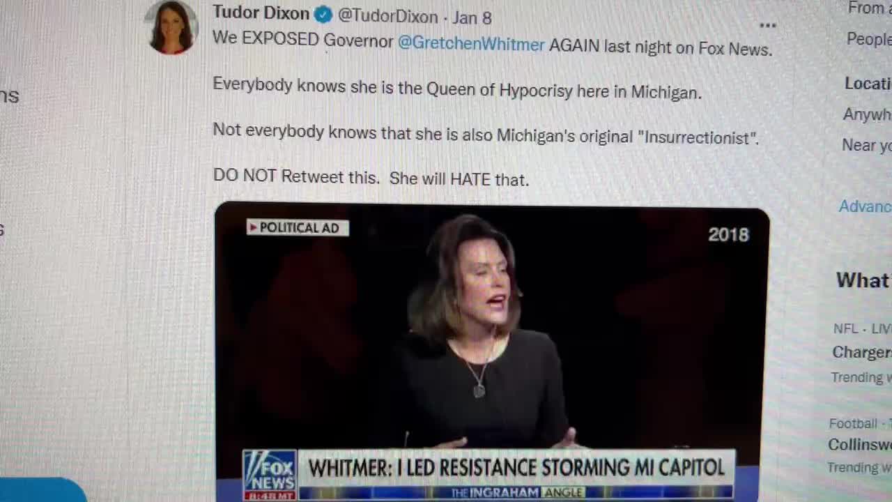 Governor Whitmer and the “movement”