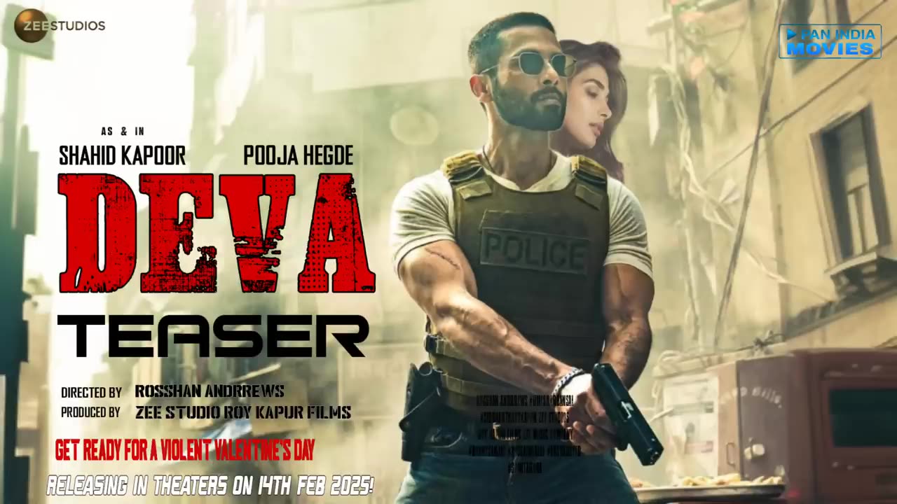 DEVA : TEASER trailer #shahidkapoor #Poojahedge #zeestudios #urdu #action #mystry #thriller #MRV