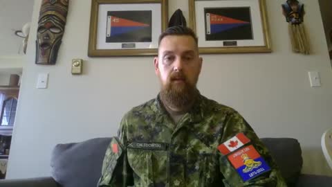 Potente: il maggiore dell'esercito canadese Stephen Chledowski condanna gli obblighi