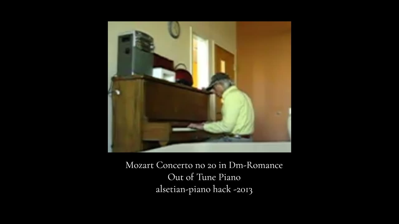 Mozart on an Out of Tune Piano. It Leaves a Bitter Tangy After Taste.