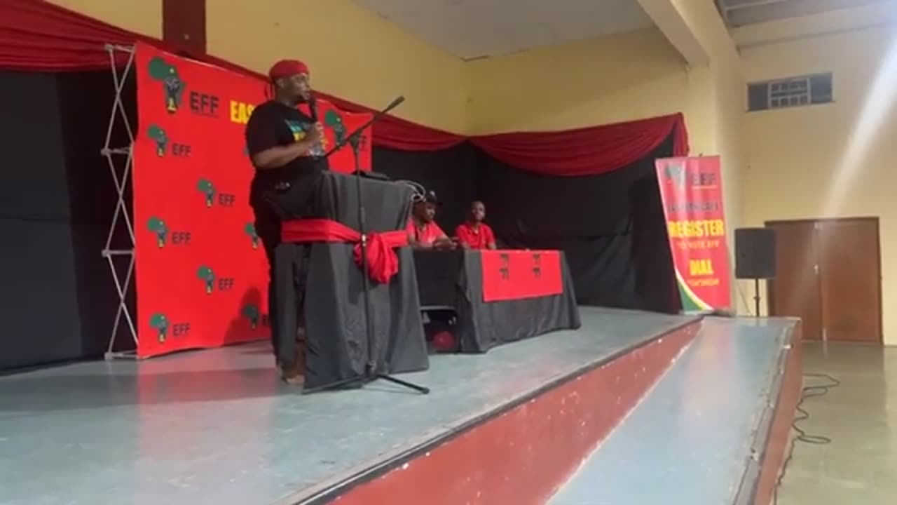 Deputy President of the EFF Floyd Shivambu at Umtata