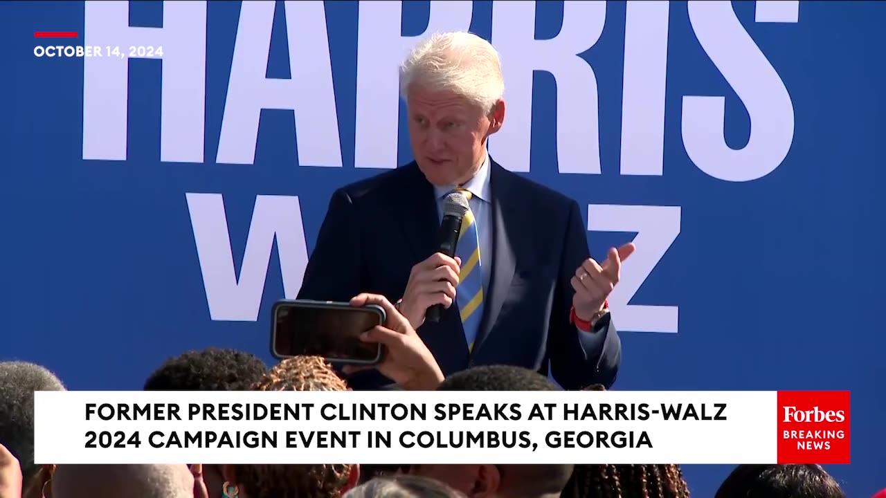 Bill Clinton- If You Don't Vote For Kamala Harris, 'You Will Regret It For The Rest Of Your Life'