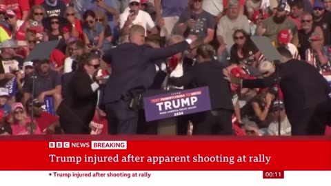 Eyewitness saw would be assassin as he was preparing to shoot Donald Trump.