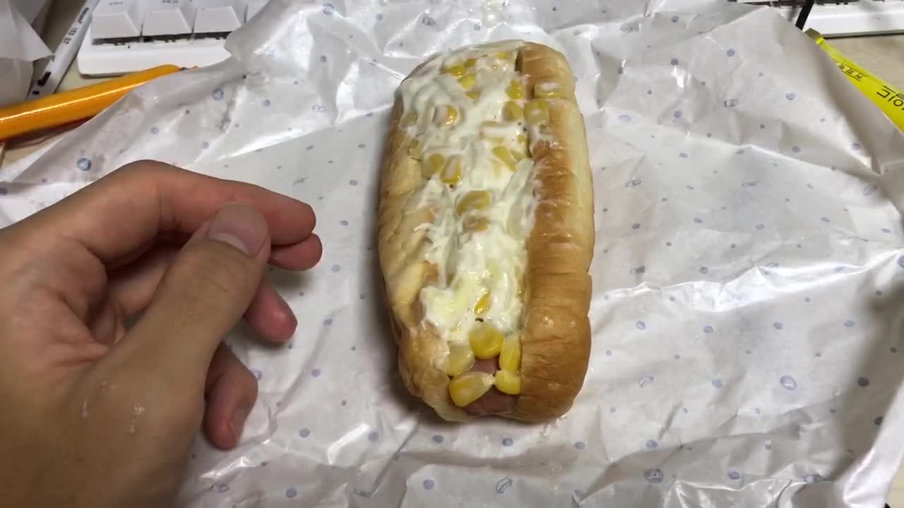 This is korean sausage bread