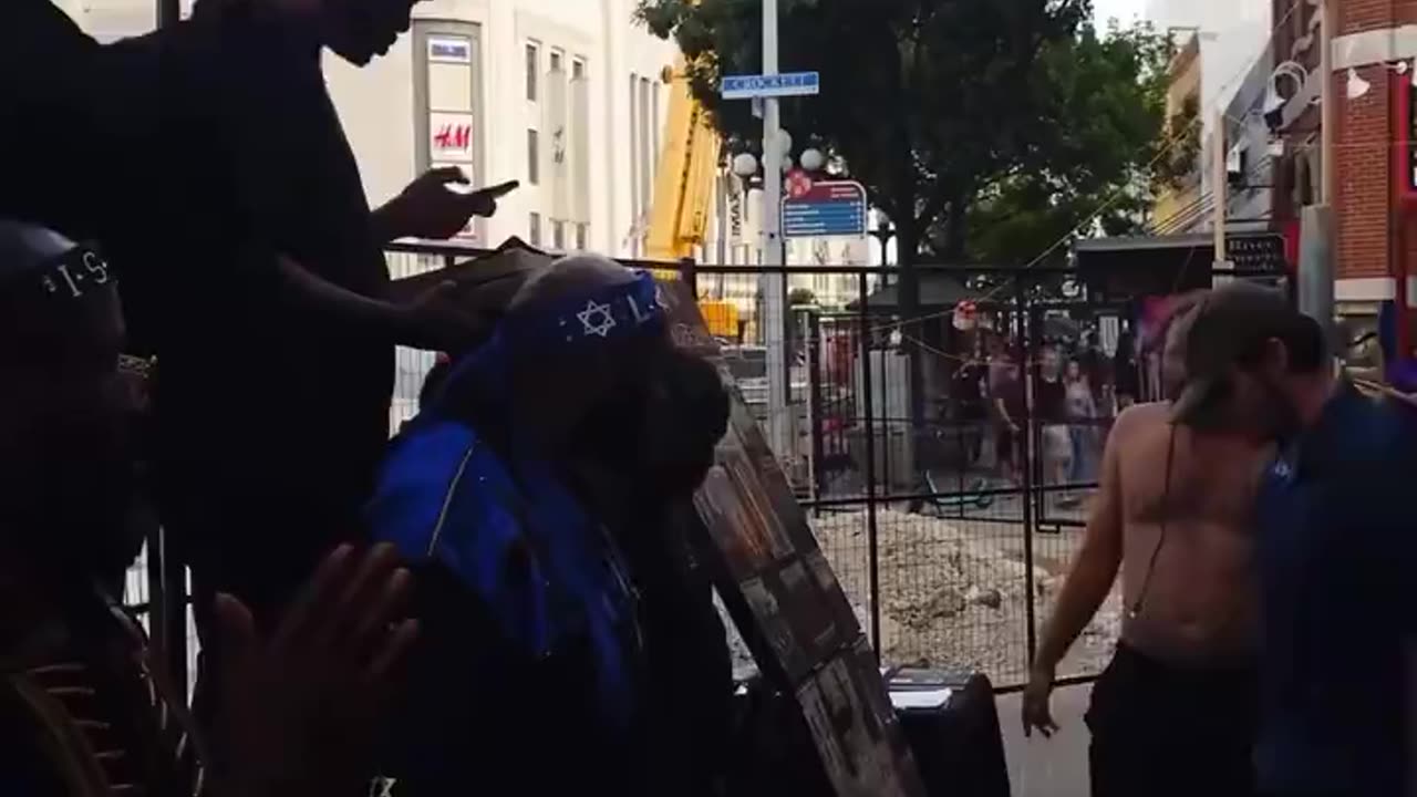 Soy Boy Messes with Black Hebrew Israelites,Wigs out when arrested While Crowd Mocks Him