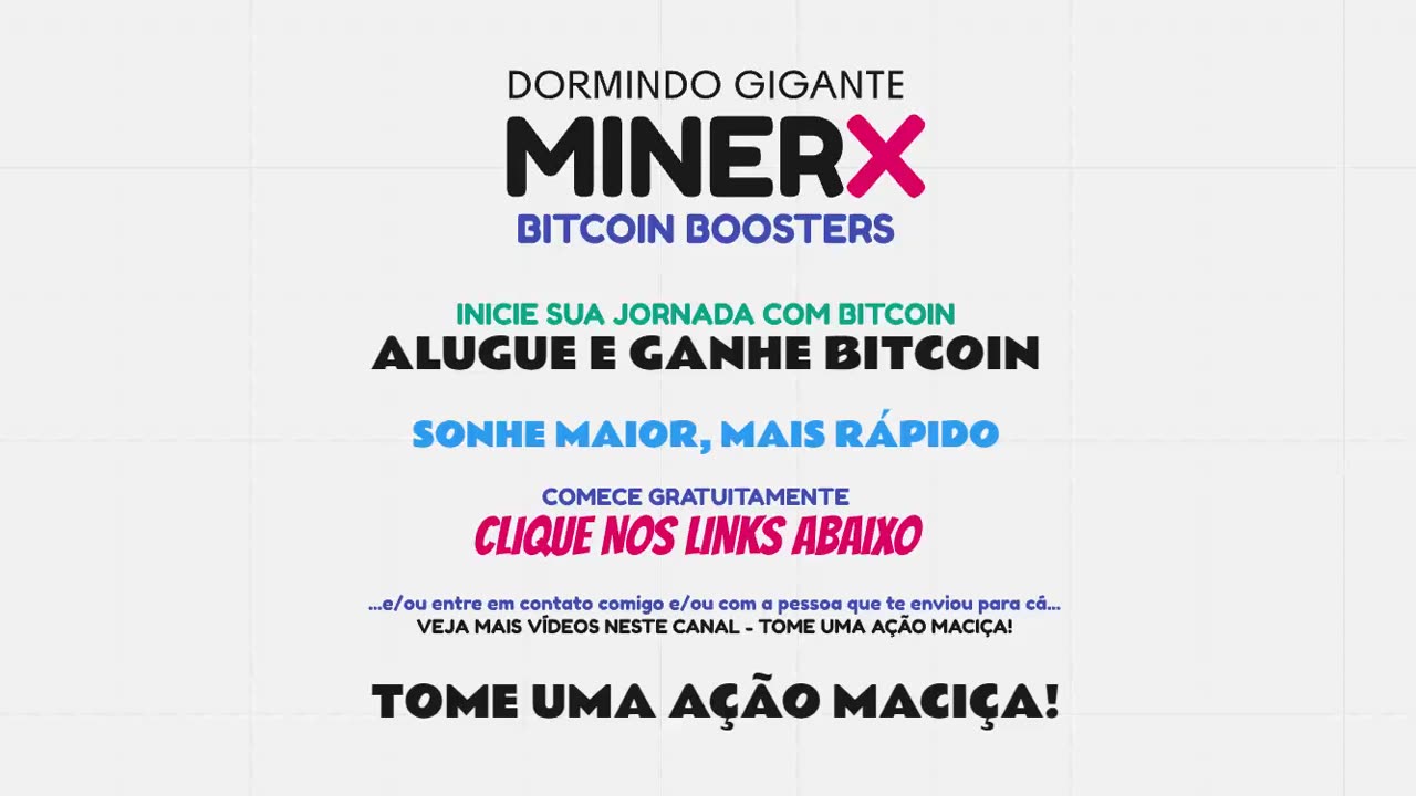 MinerX Brasil - Verdinha Cerca 3X mais Bitcoin Real no Piloto Automático com IA - Top Team Rob Buser