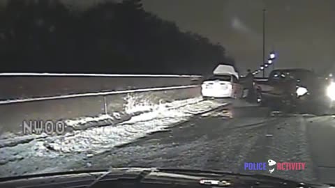 Police Dashcam Video Shows Officer And Woman Struck By Car