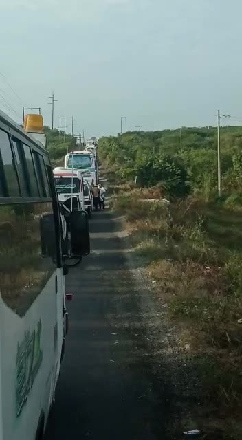 Trancones por protestas en Barú