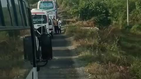 Trancones por protestas en Barú