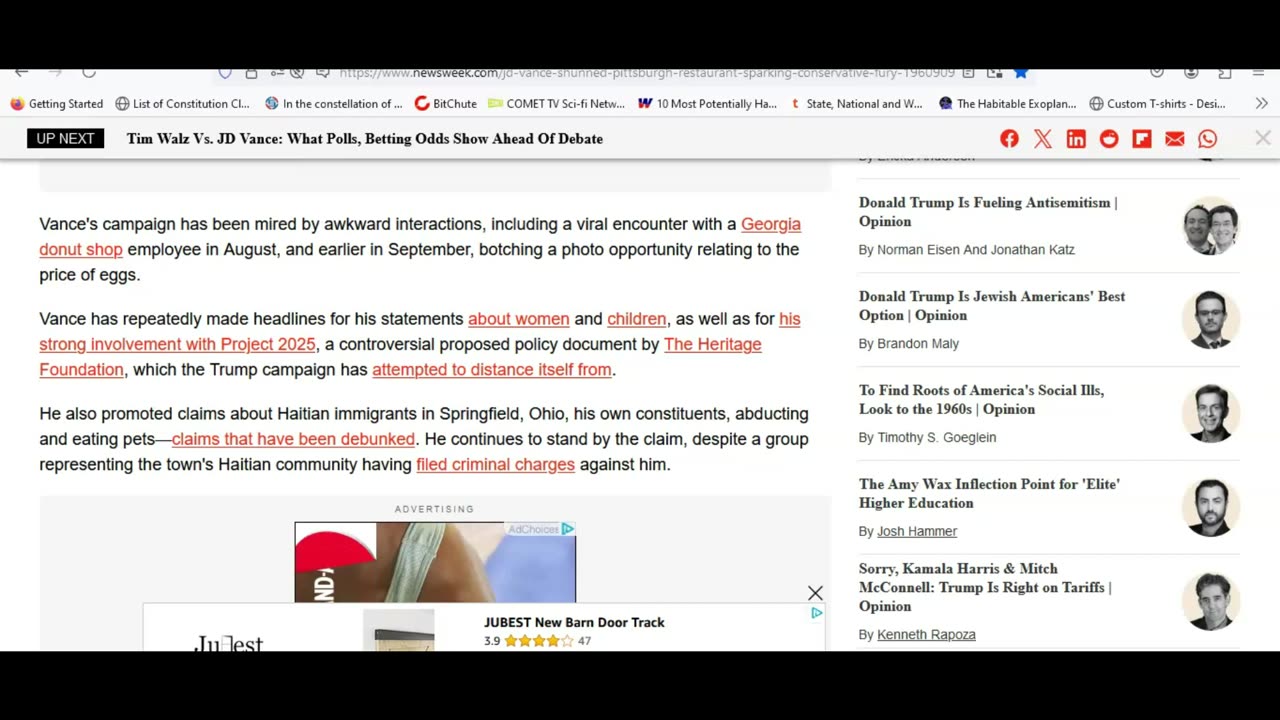 JD Vance denied entry into Pittsburgh area restaurant