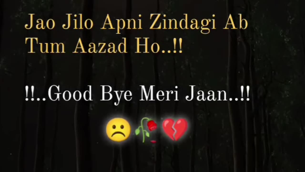 Good bye meri jaan 😥