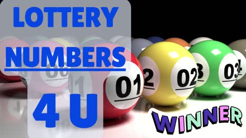 LOTTERY NUMBERS FOR U