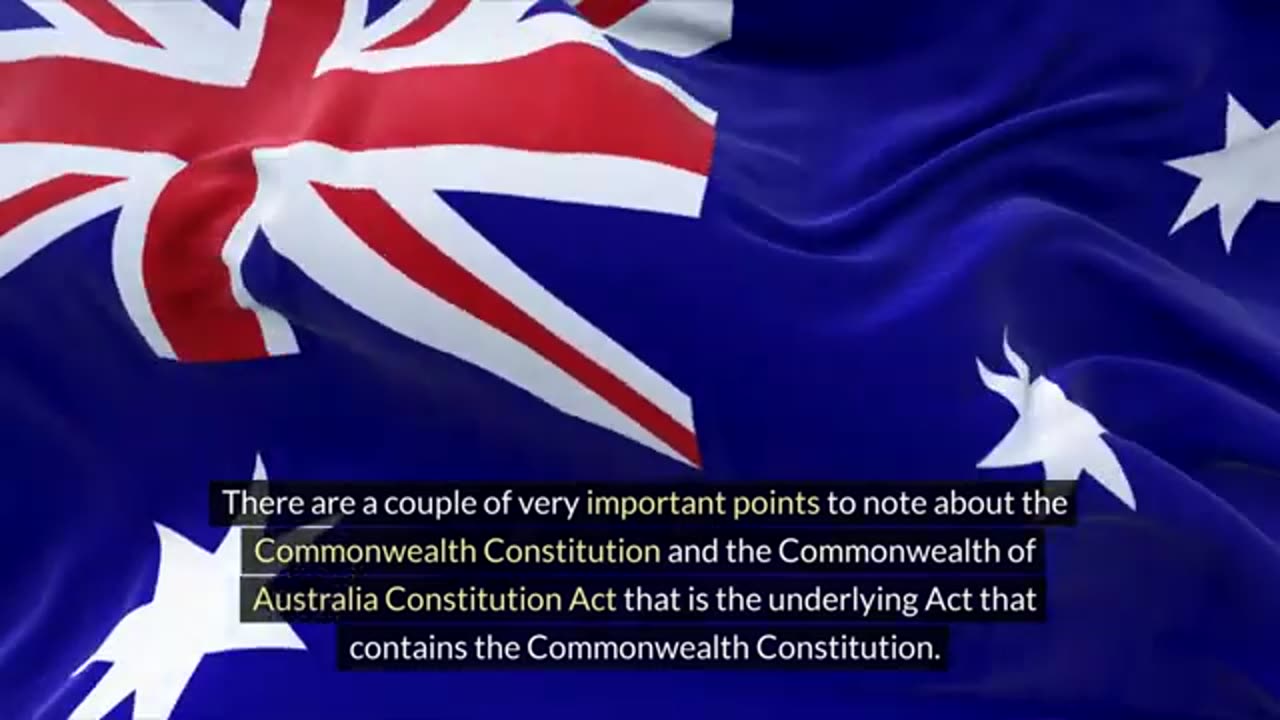 Commonwealth of Australia Constitution Act 1900 - Important points