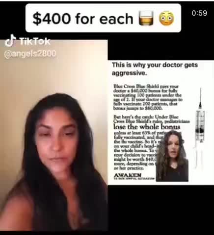 Doctors are paid to get their patients Vaccinated