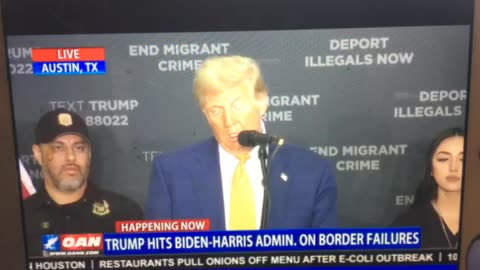 🦅 OANN President Donald Trump hits Biden-Harris administration on border