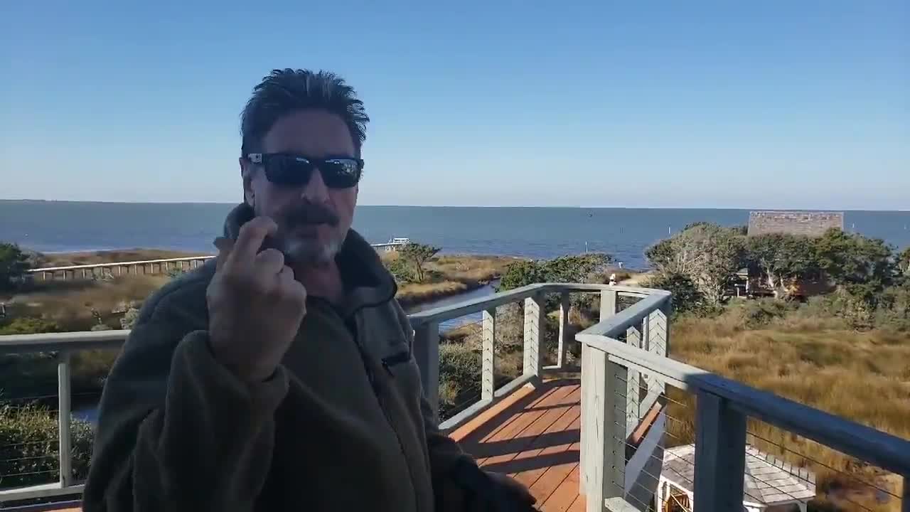 MacAfee Giving Warning Shots. Dead people can use a gun?