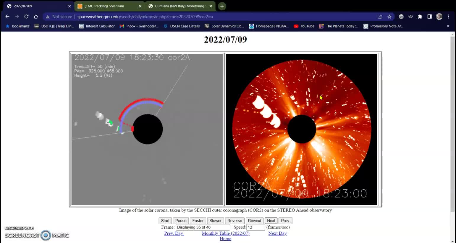 UFO spotted in California and on Seeds, Solar Weather update 07-14-22