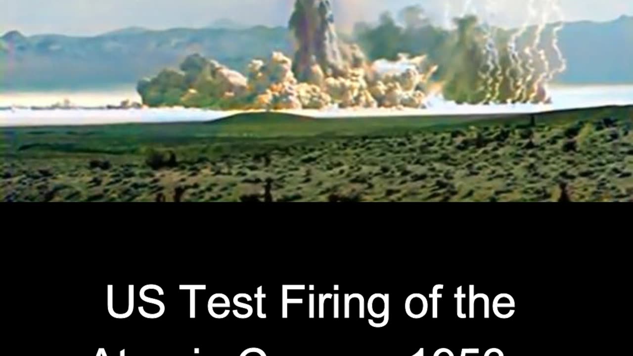 US Test Firing of the Atomic Cannon 1953 - Explosive COLOURIZED Footage 🇺🇸💣💥🎥