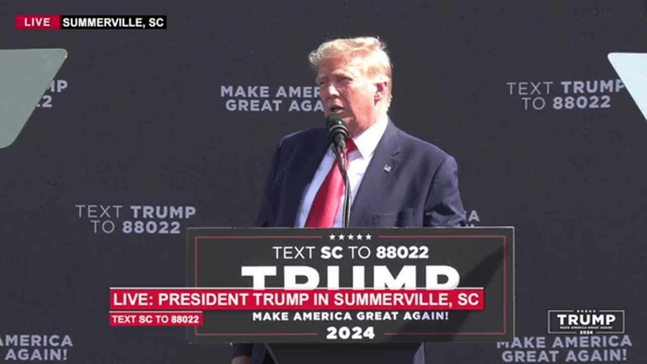 President Trump in Summerville, SC